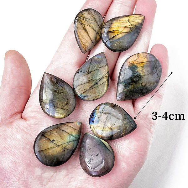 PandaHall Natural Labradorite Healing Stones, Teardrop Stones, Pocket Palm Stones for Reiki Balancing, 30~40mm Labradorite Teardrop
PandaHall Natural Labradorite Healing Stones, Teardrop Stones, Pocket Palm Stones for Reiki Balancing, 30~40mm Labradorite Teardrop