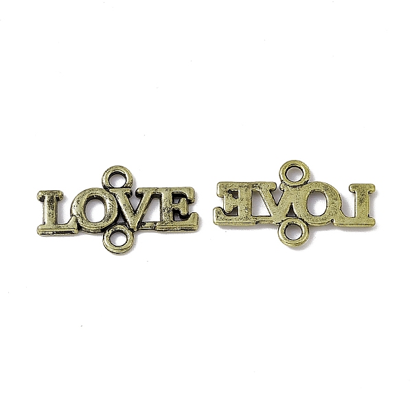 PandaHall Tibetan Style Alloy Connector Charms, Word LOVE Links, Antique Bronze, 14x24x1.5mm, Hole: 2mm Alloy Word
PandaHall Tibetan Style Alloy Connector Charms, Word LOVE Links, Antique Bronze, 14x24x1.5mm, Hole: 2mm Alloy Word
