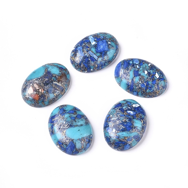 PandaHall Assembled Synthetic Silver Line Turquoise & Lapis Lazuli & Imperial Jasper Cabochons, Oval, Dyed, 30x22x7~8mm Lapis Lazuli Oval
PandaHall Assembled Synthetic Silver Line Turquoise & Lapis Lazuli & Imperial Jasper Cabochons, Oval, Dyed, 30x22x7~8mm Lapis Lazuli Oval