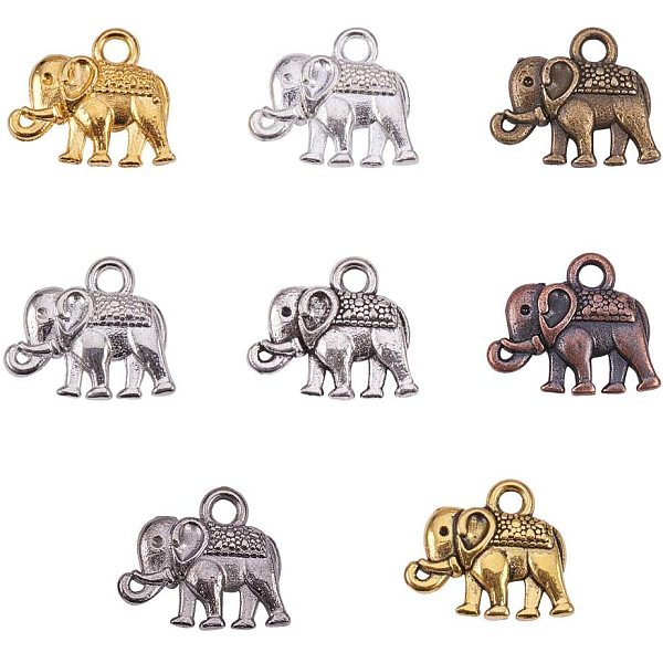 PandaHall Metal Alloy Charms, Elephant, Mixed Color, 12x14x2.5mm, Hole: 1mm, 160pcs/box Alloy Elephant Clear
PandaHall Metal Alloy Charms, Elephant, Mixed Color, 12x14x2.5mm, Hole: 1mm, 160pcs/box Alloy Elephant Clear