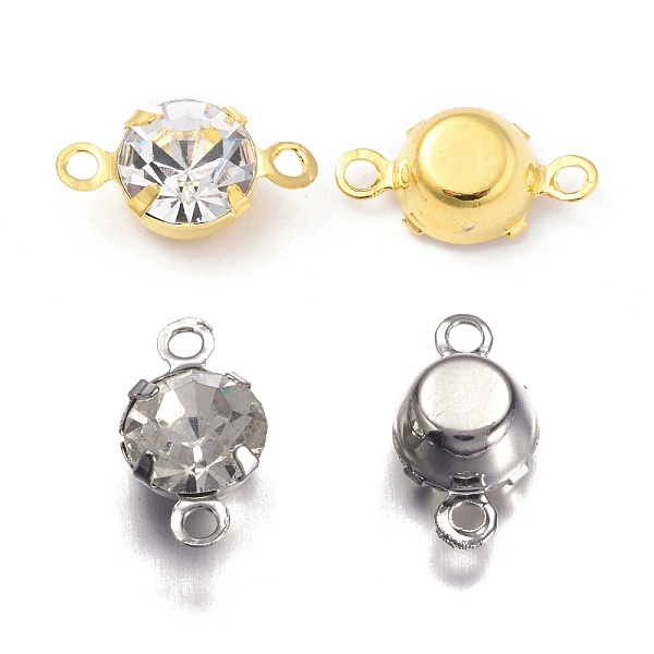 PandaHall Brass Links Connectors, with Middle East Rhinestone, Clear, Mixed Color, 11x6x4.5mm, Hole: 1mm Brass+Rhinestone Flat Round Clear
PandaHall Brass Links Connectors, with Middle East Rhinestone, Clear, Mixed Color, 11x6x4.5mm, Hole: 1mm Brass+Rhinestone Flat Round Clear