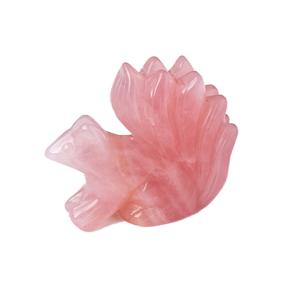 PandaHall Natural Rose Quartz Carved Healing Nine-tailed Fox Figurines, Reiki Energy Stone Display Decorations, 55~60x50mm Rose Quartz Fox
PandaHall Natural Rose Quartz Carved Healing Nine-tailed Fox Figurines, Reiki Energy Stone Display Decorations, 55~60x50mm Rose Quartz Fox