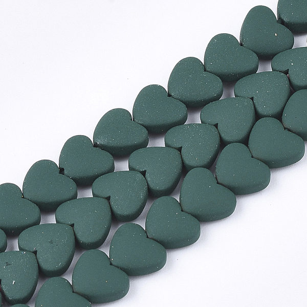 PandaHall Spray Painted Non-magnetic Synthetic Hematite Beads Strands, Heart, Dark Green, 5x6x3mm, Hole: 0.5mm, about 75pcs/strand, 15.7...
PandaHall Spray Painted Non-magnetic Synthetic Hematite Beads Strands, Heart, Dark Green, 5x6x3mm, Hole: 0.5mm, about 75pcs/strand, 15.7...