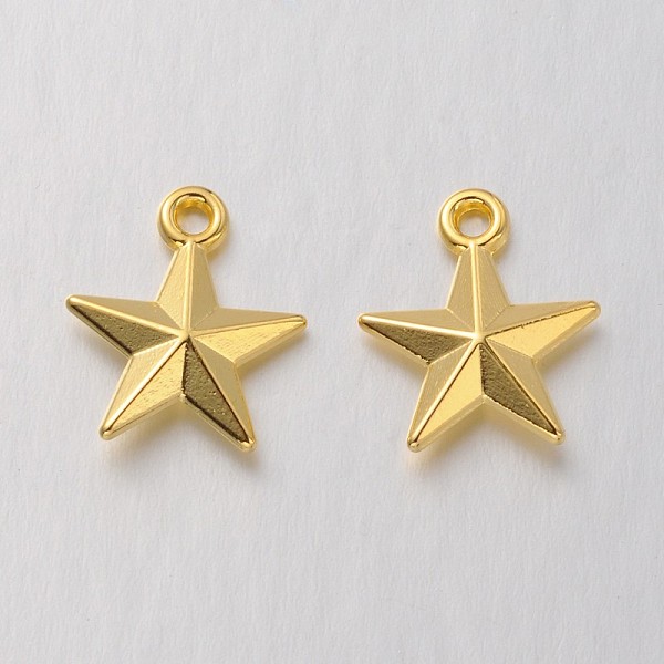 PandaHall Tibetan Style Alloy Pendants, Cadmium Free & Lead Free, Star, Golden, 16x14x4mm, Hole: 2mm Alloy Star
PandaHall Tibetan Style Alloy Pendants, Cadmium Free & Lead Free, Star, Golden, 16x14x4mm, Hole: 2mm Alloy Star