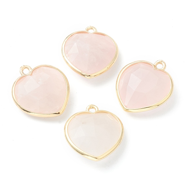 PandaHall Natural Rose Quartz Pendants, with Golden Brass Edge, Faceted, Heart, 19x16.5x6~6.5mm, Hole: 1.6mm Rose Quartz Heart
PandaHall Natural Rose Quartz Pendants, with Golden Brass Edge, Faceted, Heart, 19x16.5x6~6.5mm, Hole: 1.6mm Rose Quartz Heart