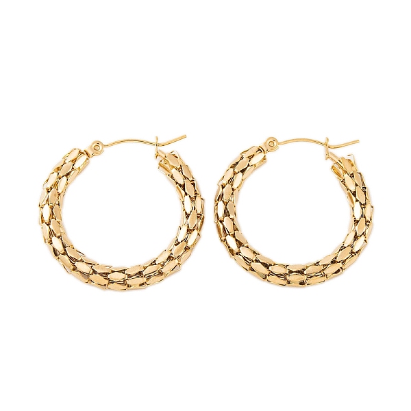PandaHall Ion Plating(IP) 304 Stainless Steel Hoop Earrings for Women, Popcorn Chain Ring, Real 18K Gold Plated, 30x4mm 304 Stainless Steel...
PandaHall Ion Plating(IP) 304 Stainless Steel Hoop Earrings for Women, Popcorn Chain Ring, Real 18K Gold Plated, 30x4mm 304 Stainless Steel...
