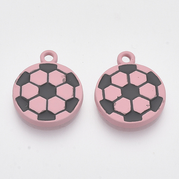 PandaHall Baking Painted Alloy Pendants, Football, Pink, 18x15x2.5mm, Hole: 1.8mm Alloy Sports Pink
PandaHall Baking Painted Alloy Pendants, Football, Pink, 18x15x2.5mm, Hole: 1.8mm Alloy Sports Pink