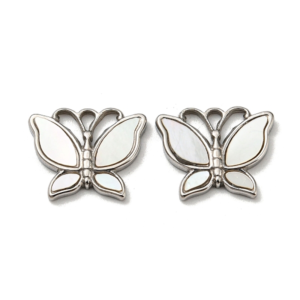 PandaHall 304 Stainless Steel Shell Pendants, Butterfly Charms, Stainless Steel Color, 12.5x15x2mm, Hole: 1.6mm Shell Butterfly
PandaHall 304 Stainless Steel Shell Pendants, Butterfly Charms, Stainless Steel Color, 12.5x15x2mm, Hole: 1.6mm Shell Butterfly