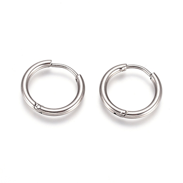 PandaHall 304 Stainless Steel Huggie Hoop Earrings, with 316 Surgical Stainless Steel Pin, Ring, Stainless Steel Color, 16x2mm, 12 Gauge...
PandaHall 304 Stainless Steel Huggie Hoop Earrings, with 316 Surgical Stainless Steel Pin, Ring, Stainless Steel Color, 16x2mm, 12 Gauge...