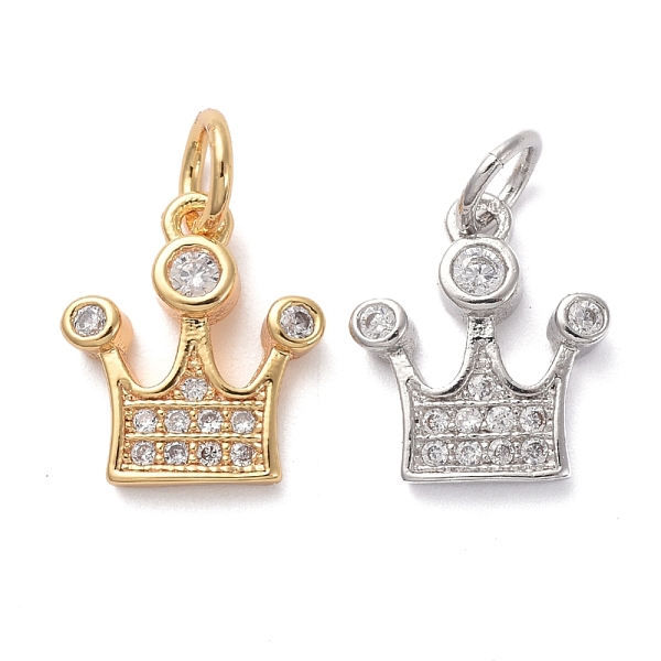 PandaHall Brass Micro Pave Clear Cubic Zirconia Charms, with Jump Rings, Crown, Mixed Color, 11.5x10x2mm, Hole: 3mm Brass+Cubic Zirconia...
PandaHall Brass Micro Pave Clear Cubic Zirconia Charms, with Jump Rings, Crown, Mixed Color, 11.5x10x2mm, Hole: 3mm Brass+Cubic Zirconia...