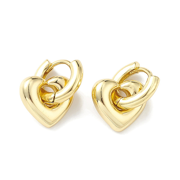 PandaHall Rack Plating Brass Heart Dangle Hoop Earrings for Women, Lead Free & Cadmium Free, Real 18K Gold Plated, 18mm, Pin: 1mm Brass
PandaHall Rack Plating Brass Heart Dangle Hoop Earrings for Women, Lead Free & Cadmium Free, Real 18K Gold Plated, 18mm, Pin: 1mm Brass
