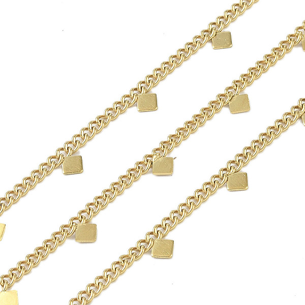 PandaHall Ion Plating(IP) 304 Stainless Steel Curb Chains, with Spool, Soldered, Golden, 4x4x0.5mm 304 Stainless Steel
PandaHall Ion Plating(IP) 304 Stainless Steel Curb Chains, with Spool, Soldered, Golden, 4x4x0.5mm 304 Stainless Steel