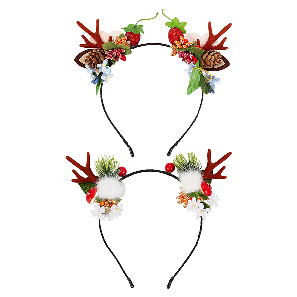 PandaHall ANATTASOUL 2Pcs 2 Style Christmas Theme Antler Cloth & Iron Alligator Hair Bands, with ResiN, Plastic Flower, Hair Accessories for..., Multicolor
PandaHall ANATTASOUL 2Pcs 2 Style Christmas Theme Antler Cloth & Iron Alligator Hair Bands, with ResiN, Plastic Flower, Hair Accessories for..., Multicolor