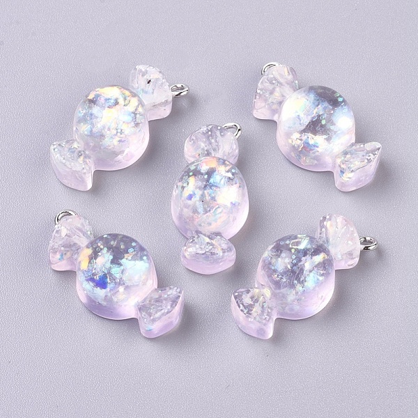 PandaHall Resin Pendants, with Platinum Plated Iron Screw Eye Pin Peg Bails, Candy, Lavender Blush, 27x13x11mm, Hole: 2mm Iron+Resin Candy..., Pink
PandaHall Resin Pendants, with Platinum Plated Iron Screw Eye Pin Peg Bails, Candy, Lavender Blush, 27x13x11mm, Hole: 2mm Iron+Resin Candy..., Pink
