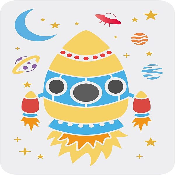 PandaHall FINGERINSPIRE Space Rocket Stencil 29.7x21cm Large Plastic Planet Drawing Stencils UFO Moon Star Stencils Templates Reusable Art...
PandaHall FINGERINSPIRE Space Rocket Stencil 29.7x21cm Large Plastic Planet Drawing Stencils UFO Moon Star Stencils Templates Reusable Art...