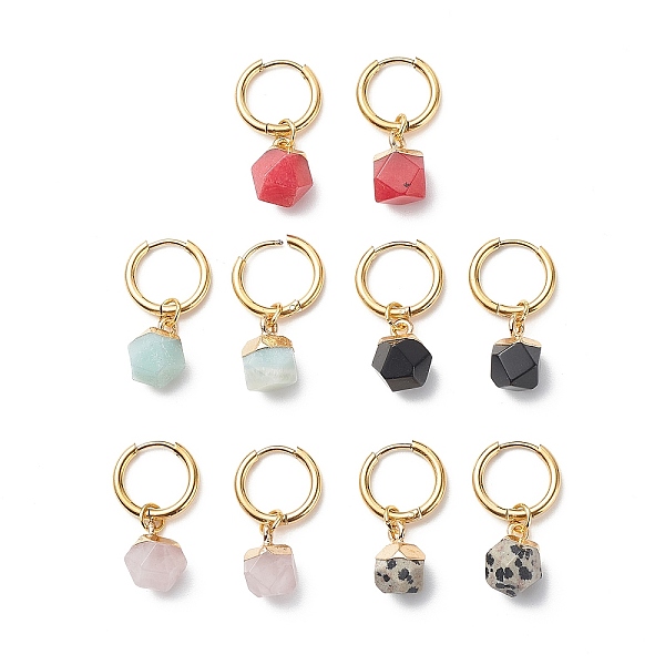 PandaHall Gemstone Polygon Dangle Earrings, Golden 304 Stainless Steel Jewelry for Women, 25mm, Pin: 0.9mm Mixed Stone
PandaHall Gemstone Polygon Dangle Earrings, Golden 304 Stainless Steel Jewelry for Women, 25mm, Pin: 0.9mm Mixed Stone