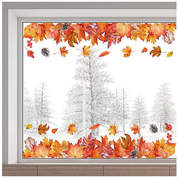 PandaHall PVC Window Static Stickers, Rectangle Shape, for Window Decoration, Leaf, 280x1160mm Plastic Leaf
PandaHall PVC Window Static Stickers, Rectangle Shape, for Window Decoration, Leaf, 280x1160mm Plastic Leaf