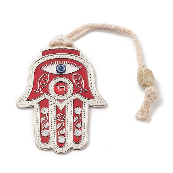 PandaHall Hamsa Hand/Hand of Miriam with Evil Eye Alloy Resin Pendant Decorations, Jute Tassel Hanging Ornaments, Antique Silver, Red, 210mm...
PandaHall Hamsa Hand/Hand of Miriam with Evil Eye Alloy Resin Pendant Decorations, Jute Tassel Hanging Ornaments, Antique Silver, Red, 210mm...