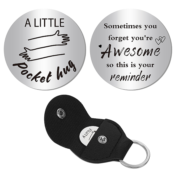 PandaHall CREATCABIN 1Pc 304 Stainless Steel Commemorative Coins, Lucky Coins, with 1Pc PU Leather Cover, Heart Pattern, Coins: 30x1.8mm...
PandaHall CREATCABIN 1Pc 304 Stainless Steel Commemorative Coins, Lucky Coins, with 1Pc PU Leather Cover, Heart Pattern, Coins: 30x1.8mm...