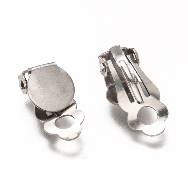 PandaHall 304 Stainless Steel Clip-on Earring Findings, with Round Flat Pad, For Non-pierced Ears, Stainless Steel Color, 17.5x8x6mm, Tray...
PandaHall 304 Stainless Steel Clip-on Earring Findings, with Round Flat Pad, For Non-pierced Ears, Stainless Steel Color, 17.5x8x6mm, Tray...