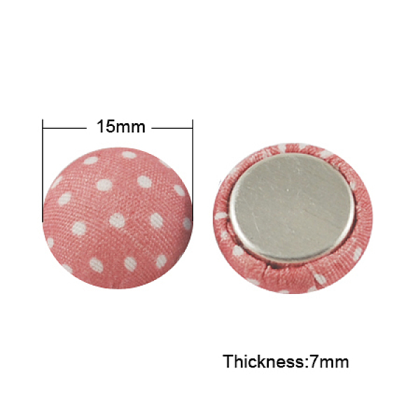 PandaHall Woven Cabochons, with Aluminum Bottom, Half Round, Pink, 15x7mm Cloth Half Round Pink
PandaHall Woven Cabochons, with Aluminum Bottom, Half Round, Pink, 15x7mm Cloth Half Round Pink