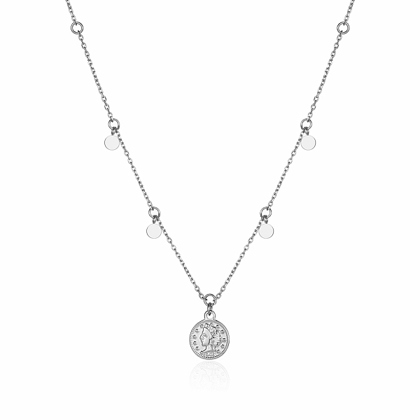 PandaHall Stainless Steel Portrait Coin Pendant Necklace for Women Stainless Steel
PandaHall Stainless Steel Portrait Coin Pendant Necklace for Women Stainless Steel