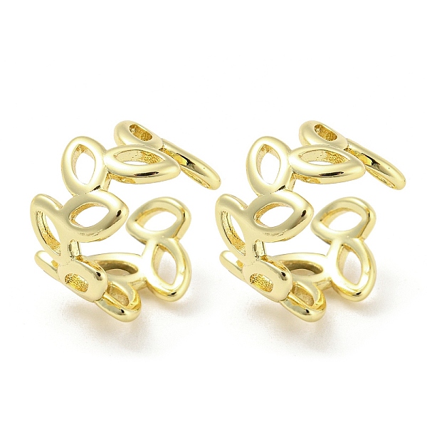PandaHall Hollow Leafy Branch Brass Cuff Earrings, Non Piercing Earrings, Real 18K Gold Plated, 13.5x8.5x14.5mm Brass Leaf
PandaHall Hollow Leafy Branch Brass Cuff Earrings, Non Piercing Earrings, Real 18K Gold Plated, 13.5x8.5x14.5mm Brass Leaf