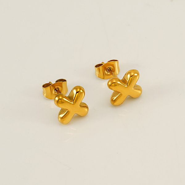 PandaHall Chunk Letter 304 Stainless Steel Stud Earrings for Women, Real 18K Gold Plated, Letter X, 7.5~8.5x5~10.5mm 304 Stainless Steel...
PandaHall Chunk Letter 304 Stainless Steel Stud Earrings for Women, Real 18K Gold Plated, Letter X, 7.5~8.5x5~10.5mm 304 Stainless Steel...