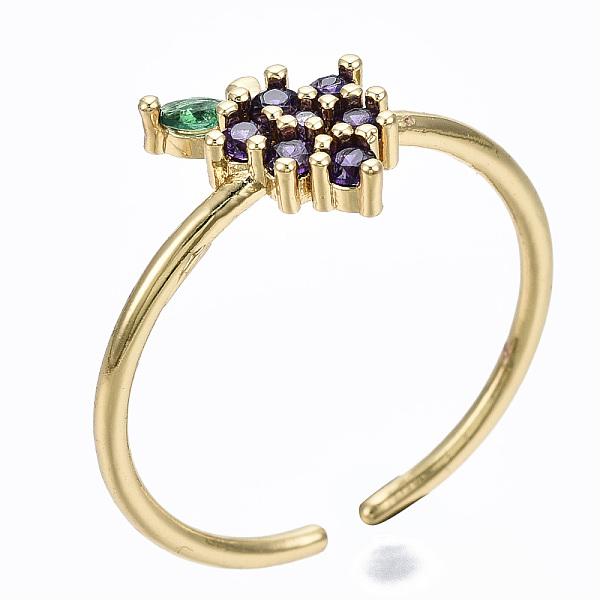PandaHall Brass Micro Pave Cubic Zirconia Cuff Rings, Open Rings, Cadmium Free & Nickel Free & Lead Free, Grape, Dark Slate Blue, Golden, US...
PandaHall Brass Micro Pave Cubic Zirconia Cuff Rings, Open Rings, Cadmium Free & Nickel Free & Lead Free, Grape, Dark Slate Blue, Golden, US...
