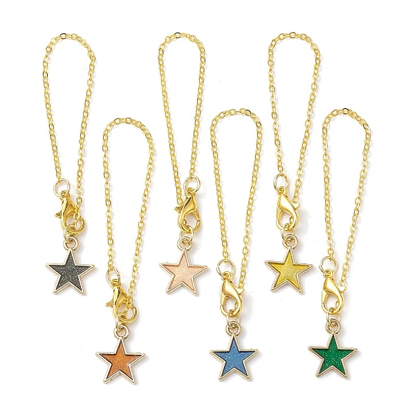 PandaHall Alloy Enamel Pendant Decorations, Star Shapes, Mixed Color, 69mm, 6pcs/set Alloy+Enamel Star Multicolor
PandaHall Alloy Enamel Pendant Decorations, Star Shapes, Mixed Color, 69mm, 6pcs/set Alloy+Enamel Star Multicolor
