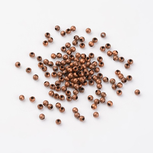 PandaHall Iron Spacer Beads, Nickel Free, Round, Red Copper, about 3mm in diameter, 3mm thick, hole: 1.2mm Iron Round
PandaHall Iron Spacer Beads, Nickel Free, Round, Red Copper, about 3mm in diameter, 3mm thick, hole: 1.2mm Iron Round
