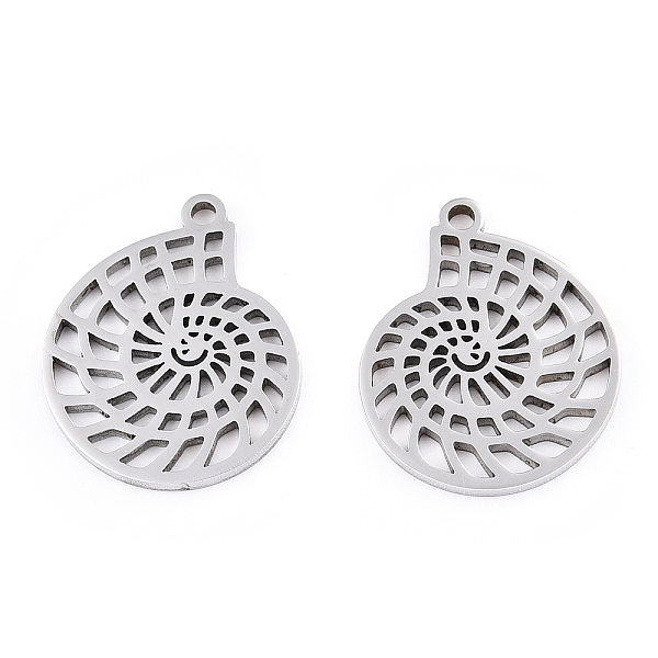 PandaHall 304 Stainless Steel Pendants, Laser Cut, Conch Charm, Stainless Steel Color, 20x16.5x1.5mm, Hole: 1.6mm 304 Stainless Steel Others
PandaHall 304 Stainless Steel Pendants, Laser Cut, Conch Charm, Stainless Steel Color, 20x16.5x1.5mm, Hole: 1.6mm 304 Stainless Steel Others