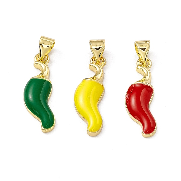 PandaHall Real 18K Gold Plated Rack Plating Brass Enamel Pendants, Cadmium Free & Lead Free, Chili Charm, Mixed Color, 21.5x9.5x3mm, Hole..., Multicolor
PandaHall Real 18K Gold Plated Rack Plating Brass Enamel Pendants, Cadmium Free & Lead Free, Chili Charm, Mixed Color, 21.5x9.5x3mm, Hole..., Multicolor