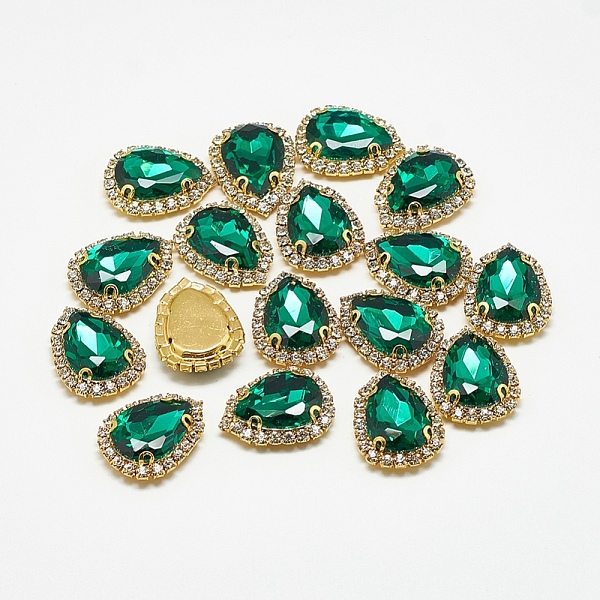 PandaHall Sew on Rhinestone, Multi-strand Links, Glass Rhinestones, with Brass Findings, Garments Accessories, teardrop, Golden, Med.Emerald..., Green
PandaHall Sew on Rhinestone, Multi-strand Links, Glass Rhinestones, with Brass Findings, Garments Accessories, teardrop, Golden, Med.Emerald..., Green