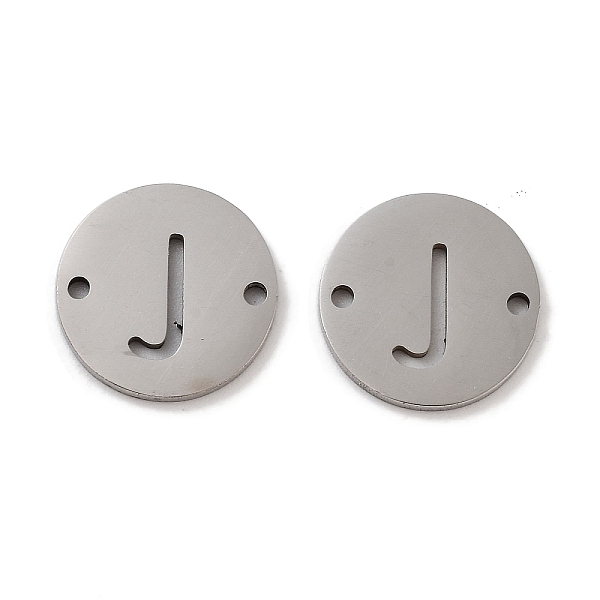 PandaHall 201 Stainless Steel Hollow Flat Round Links, Letter Connector Charms, Stainless Steel Color, Letter J, 12x1mm, Hole: 1.2mm 201...
PandaHall 201 Stainless Steel Hollow Flat Round Links, Letter Connector Charms, Stainless Steel Color, Letter J, 12x1mm, Hole: 1.2mm 201...