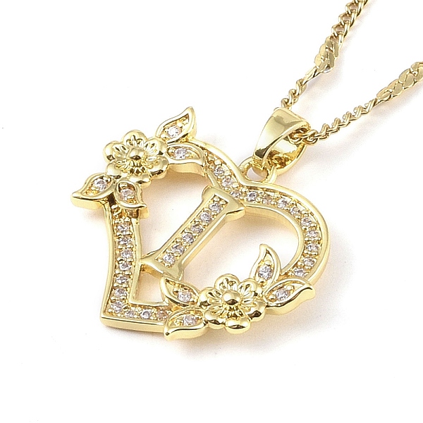 PandaHall 304 Stainless Steel Heart Pendant Necklaces with Cubic Zirconia, Letter Charms, Letter I, 16.54 inch(42cm) 304 Stainless Steel...
PandaHall 304 Stainless Steel Heart Pendant Necklaces with Cubic Zirconia, Letter Charms, Letter I, 16.54 inch(42cm) 304 Stainless Steel...