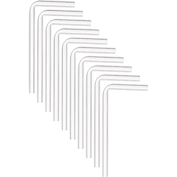 PandaHall Transparent Glass Tube, 90 Degree Glass Delivery Tube, L Shape Double-pass Connector Tube, Clear, 109x53x7mm, Hole: 4mm, 10pcs/set...
PandaHall Transparent Glass Tube, 90 Degree Glass Delivery Tube, L Shape Double-pass Connector Tube, Clear, 109x53x7mm, Hole: 4mm, 10pcs/set...