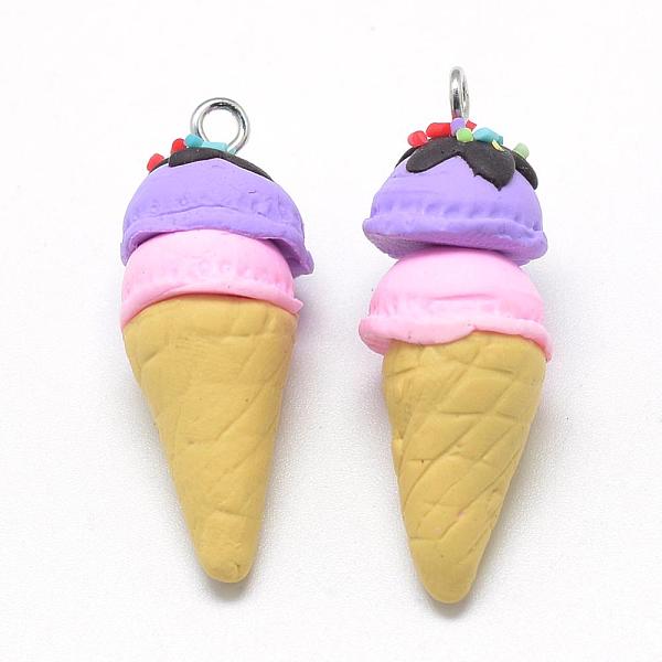 PandaHall Handmade Polymer Clay Pendants, Ice Cream, Medium Purple, 37~40x14~16mm, Hole: 2mm Polymer Clay Food Purple
PandaHall Handmade Polymer Clay Pendants, Ice Cream, Medium Purple, 37~40x14~16mm, Hole: 2mm Polymer Clay Food Purple