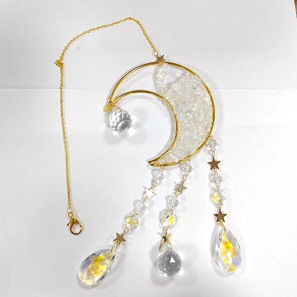PandaHall Crystal Chandelier Glass Teardrop Pendant Decorations, Hanging Sun Catchers, with Opalite Chips Beads, for Home Decoration, Star &...
PandaHall Crystal Chandelier Glass Teardrop Pendant Decorations, Hanging Sun Catchers, with Opalite Chips Beads, for Home Decoration, Star &...