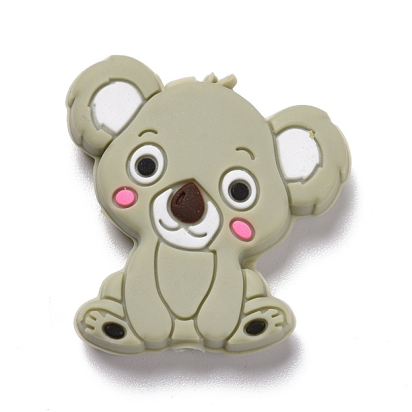 PandaHall Silicone Focal Beads, Bear, Dark Gray, 28x26x7.5mm, Hole: 2.5mm Silicone Bear
PandaHall Silicone Focal Beads, Bear, Dark Gray, 28x26x7.5mm, Hole: 2.5mm Silicone Bear
