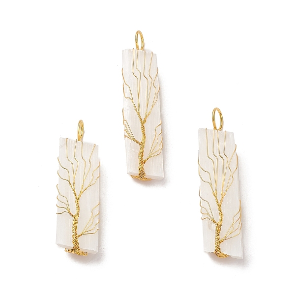 PandaHall Copper Wire Wrapped Natural Selenite Big Pendants, Cadmium Free & Lead Free, Rectangle Charm, Golden, 55~70x14~18x13~16mm, Hole...
PandaHall Copper Wire Wrapped Natural Selenite Big Pendants, Cadmium Free & Lead Free, Rectangle Charm, Golden, 55~70x14~18x13~16mm, Hole...