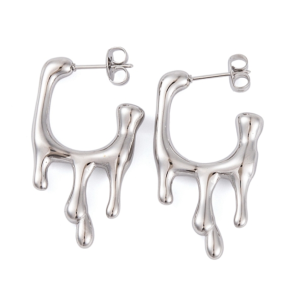 PandaHall Melting Rectangle 304 Stainless Steel Stud Earrings for Women, Stainless Steel Color, 35x5mm 304 Stainless Steel Rectangle
PandaHall Melting Rectangle 304 Stainless Steel Stud Earrings for Women, Stainless Steel Color, 35x5mm 304 Stainless Steel Rectangle