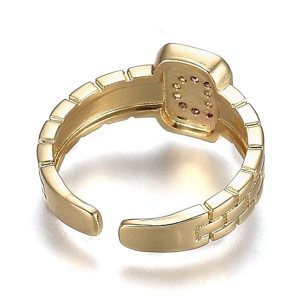 PandaHall Brass Micro Pave Clear Cubic Zirconia Cuff Rings, Open Rings, Cadmium Free & Lead Free, Rectangle, Golden, Letter.D, US Size 6 1/4...
PandaHall Brass Micro Pave Clear Cubic Zirconia Cuff Rings, Open Rings, Cadmium Free & Lead Free, Rectangle, Golden, Letter.D, US Size 6 1/4...