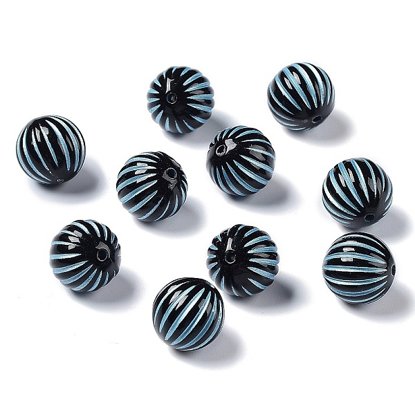PandaHall Opaque Acrylic Beads, Metal Enlaced, Round with Stripe, Black, 12mm, Hole: 1.6mm, about 490pcs/500g Acrylic Round Black
PandaHall Opaque Acrylic Beads, Metal Enlaced, Round with Stripe, Black, 12mm, Hole: 1.6mm, about 490pcs/500g Acrylic Round Black