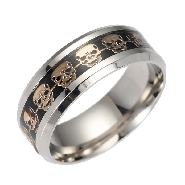 PandaHall 201 Stainless Steel Wide Band Finger Rings, Skull, Black, US Size 10 1/4(19.9mm) 201 Stainless Steel Black
PandaHall 201 Stainless Steel Wide Band Finger Rings, Skull, Black, US Size 10 1/4(19.9mm) 201 Stainless Steel Black