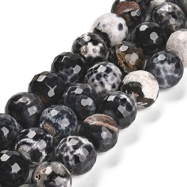 PandaHall Natural Fire Crackle Agate Beads Strands, Dyed & Heated, Round, Faceted, Black, 13.5~14mm, Hole: 1.4mm, about 28~29pcs/strand...
PandaHall Natural Fire Crackle Agate Beads Strands, Dyed & Heated, Round, Faceted, Black, 13.5~14mm, Hole: 1.4mm, about 28~29pcs/strand...