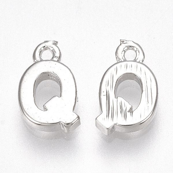 PandaHall Brass Charms, Letter, Nickel Free, Real Platinum Plated, Letter.Q, 8.5x5x1.5mm, Hole: 0.8mm Brass Letter
PandaHall Brass Charms, Letter, Nickel Free, Real Platinum Plated, Letter.Q, 8.5x5x1.5mm, Hole: 0.8mm Brass Letter