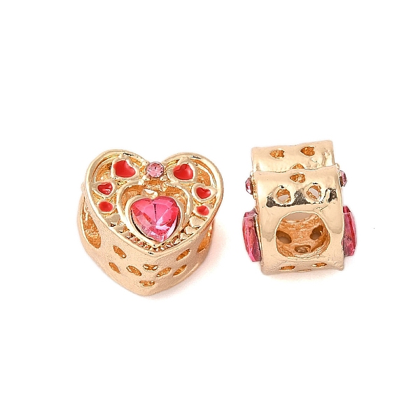 PandaHall Rack Plating Alloy Rhinestone European Beads, Cadmium Free & Nickel Free & Lead Free, Large Hole Beads, Heart, Golden, 11x12x10mm...
PandaHall Rack Plating Alloy Rhinestone European Beads, Cadmium Free & Nickel Free & Lead Free, Large Hole Beads, Heart, Golden, 11x12x10mm...