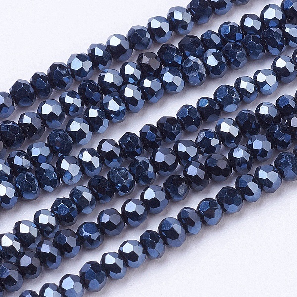PandaHall Electroplate Glass Beads Strands, Half Plated, Faceted, Rondelle, Black, 2.5x2mm, Hole: 0.5mm, about 168~170pcs/strand, 16.9 inch...
PandaHall Electroplate Glass Beads Strands, Half Plated, Faceted, Rondelle, Black, 2.5x2mm, Hole: 0.5mm, about 168~170pcs/strand, 16.9 inch...