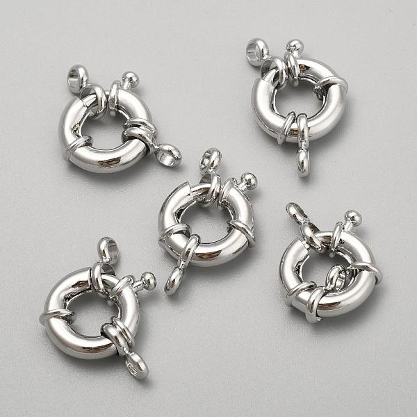 PandaHall Rack Plating Brass Spring Ring Clasps, Real Platinum Plated, 13x5mm, Hole: 2mm Brass
PandaHall Rack Plating Brass Spring Ring Clasps, Real Platinum Plated, 13x5mm, Hole: 2mm Brass